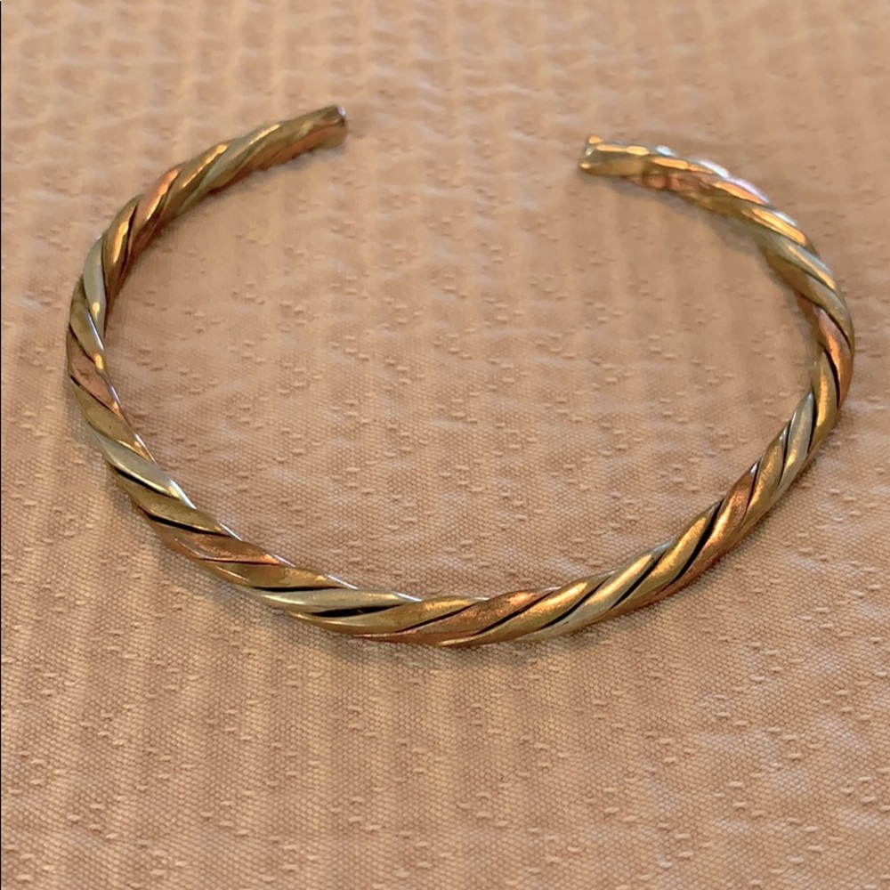 Twisted 3 Metal Healing Bracelet